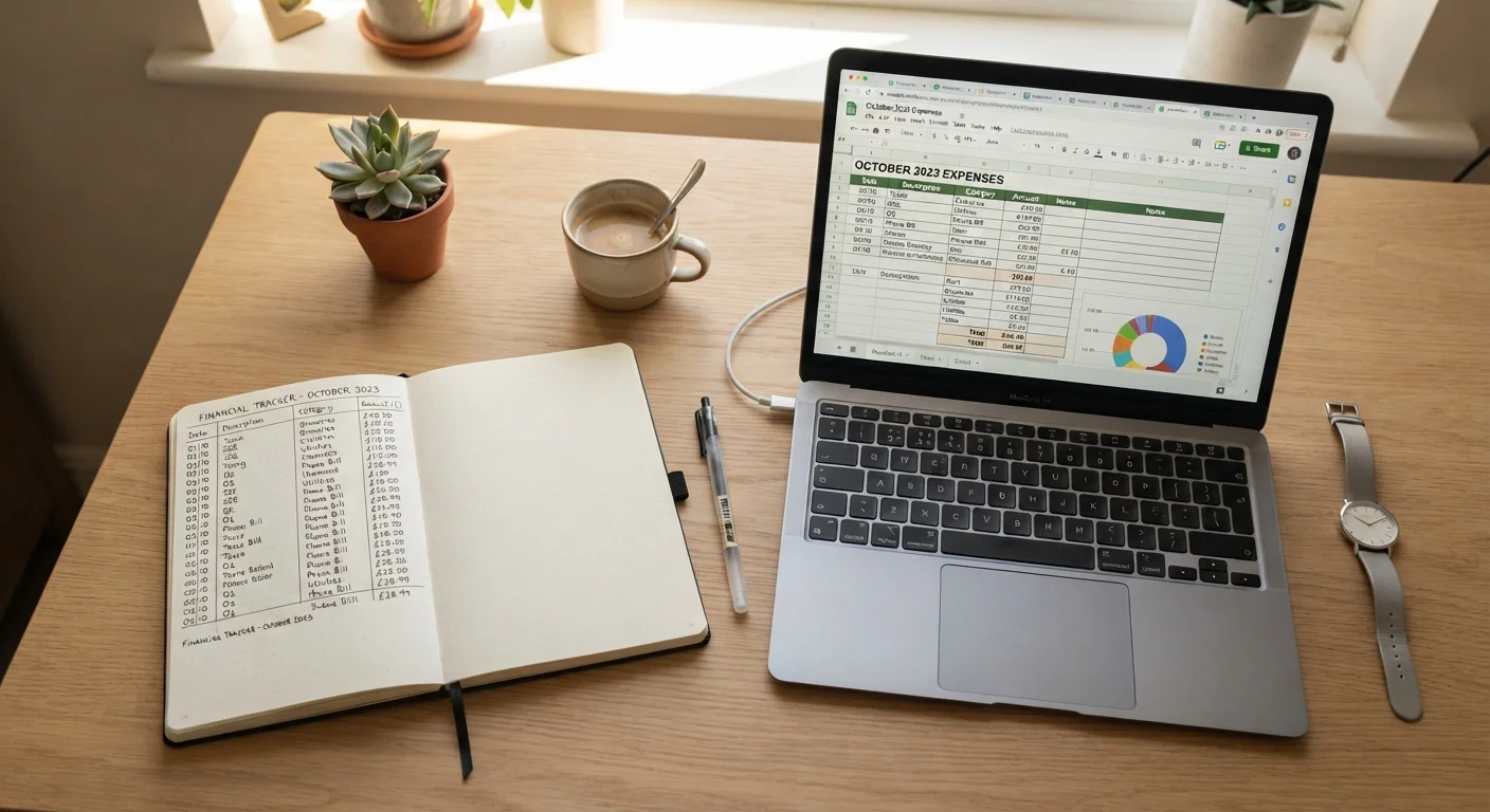 Tracking Spending With a Spreadsheet vs. a Notebook